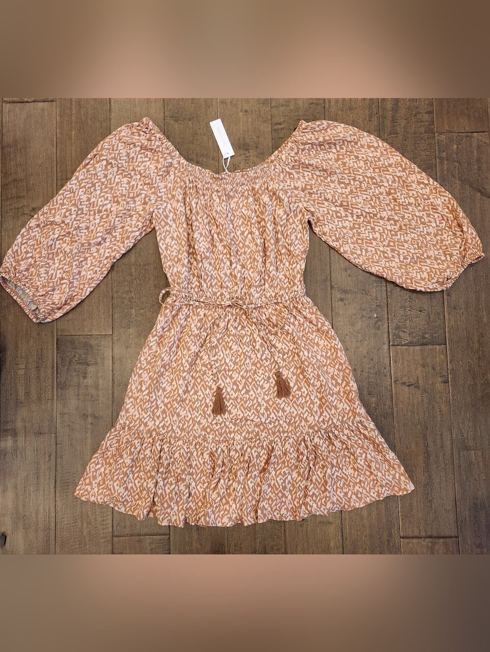 Gentle Fawn Stella Dusty Pink Patterned Dress Boho Peasant Cottage Core Western